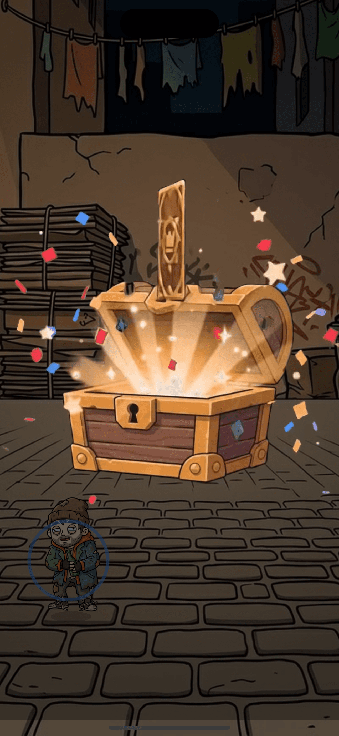 Open chests, unlock looks